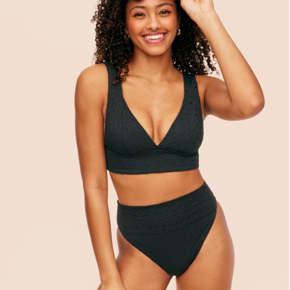 Adore Me Madelaine Eyelet Black